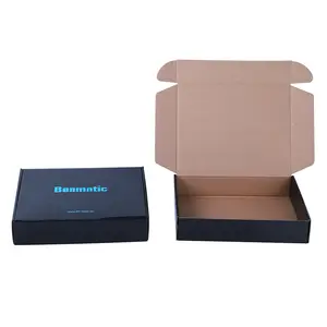 Kotak pembungkus kustom cetak Logo ramah lingkungan hitam untuk perawatan kulit kotak pembungkus kertas kemasan kosmetik