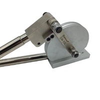 Dobladora manual de tubos industriales de alta relación 1/4" 10D de gran radio, herramienta OEM para doblar tubos de acero inoxidable para tuberías de salas limpias