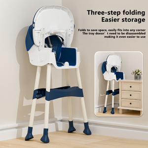 Chaise haute pour bébé, chaise de croissance et balançoire 2 en 1, siège d'apprentissage pour bébé de 0 à 6 ans, chaise de table à manger essentielle - Product Image 2