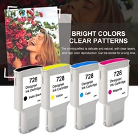 Cartouche d'encre HP 728 originale pour HP 728 DesignJet, encre noire mate 300ml, compatible avec les traceurs HP T730/T830