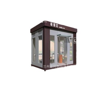 Refugio para Fumar al Aire Libre, Estructura de Acero, Área de Descanso Pública Portátil para Fumar - Product Image 5