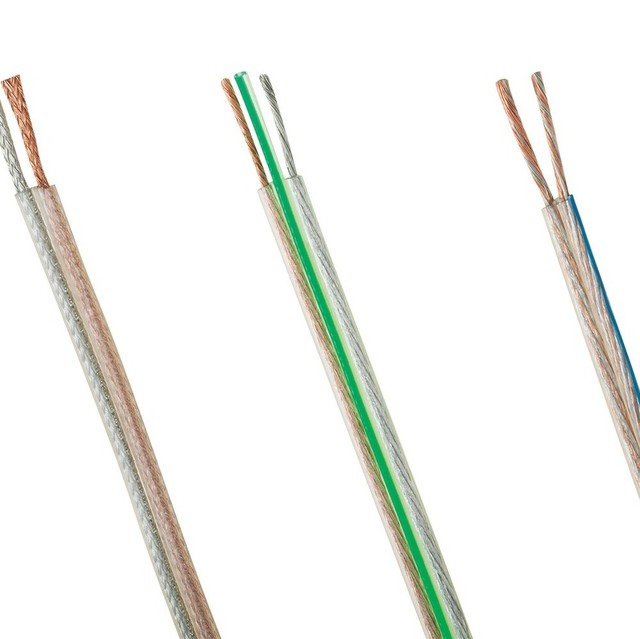 Custom 14AWG Car Audio Speaker Cable 2.5mm CCA Frosted Flexible Transparent Speaker Cable Wire Pure Copper Loud Speaker Cable