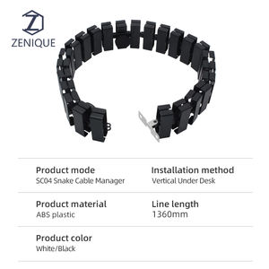 Columna vertebral de serpiente Flexible de gestión de cables debajo de la Mesa de alta calidad con imán para muebles de oficina - Product Image 2