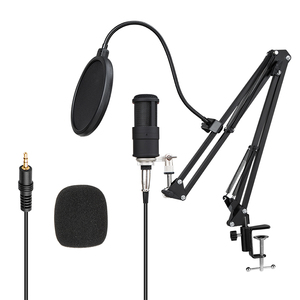 GAM-P200X Microphone Condenseur <span class=keywords><strong>Son</strong></span> Microphone D'<span class=keywords><strong>enregistrement</strong></span> Avec Suspension Réglable Ciseaux Bras Support Pour <span class=keywords><strong>PC</strong></span> Karaoké - Product Image 2