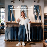Mannequin femme double corps entier sur pied 543 pour présentation de pantalons et jupes, en plastique ABS incassable, directement de l'usine
