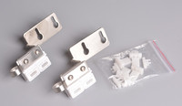 Glissière professionnelle en acier inoxydable KECO A0025 et support de rail pour rideaux à plis ondulés