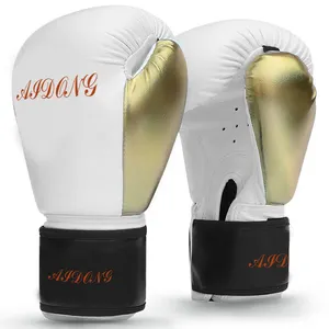 AIDONG, низкая цена, полиуретановые прочные дышащие боксерские перчатки с индивидуальным логотипом