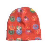 Bonnet en acrylique brodé en jacquard, bonnet chaud d'hiver, bonnet design à la mode, bonnet chaud d'automne et d'hiver, vente en gros