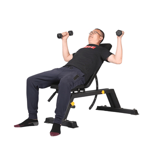 Sillas De Fitness Ajustables Plegables Comerciales <span class=keywords><strong>Bancos</strong></span> De Pesas De Prensa De Banco Multifuncional Con Mancuernas - Product Image 6