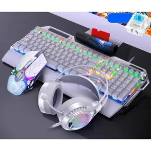 Mejor Precio en Conjunto de Teclado y Ratón Mecánicos para Esports, Modelo Ame Black Axis - Product Image 1