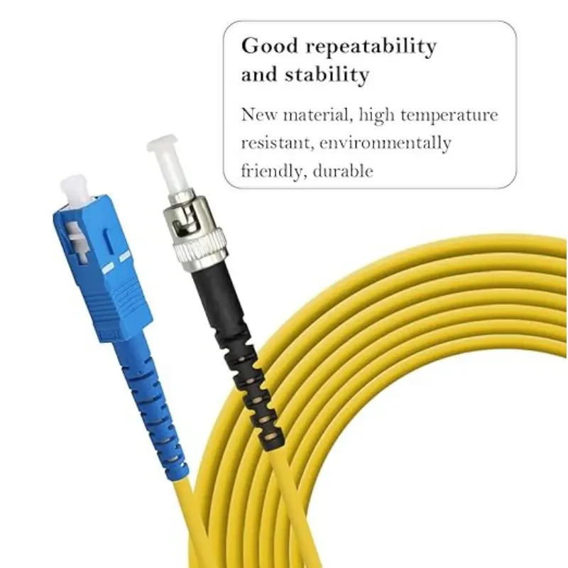High Quality Single Mode SC To ST Simplex Jumper Cables Compatible With Switches Routers Engineering Cabling