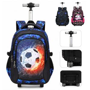 <span class=keywords><strong>Sac</strong></span> à dos à roulettes pour enfants en stock, avec barre en aluminium, pour filles et garçons, <span class=keywords><strong>sac</strong></span> d'école à roulettes, <span class=keywords><strong>sac</strong></span> de voyage - Product Image 1