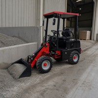 H160 Kleiner Radlader 20,5kW Automatik 4WD Kompaktlader mit 0,3m³ Schaufel