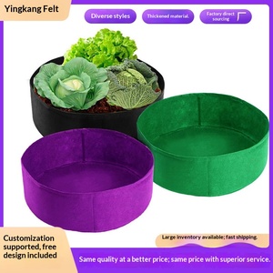 Maceta Circular de Fieltro No Tejido para Plantas, Jardinera para Balcón, Caja para Cultivo de Vegetales y Semillas - Product Image 5