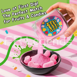 OEM granulato zucchero vitaminico immersione Gummies zucchero filato lecca lecca di frutta fresca frutta per immersione in polvere - Product Image 4