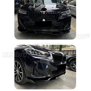 Diffuseur de pare-chocs avant noir brillant pour BMW X3 X4 IX3 G01 G02 G08 2023+ - Accessoire de modification automobile - Product Image 6