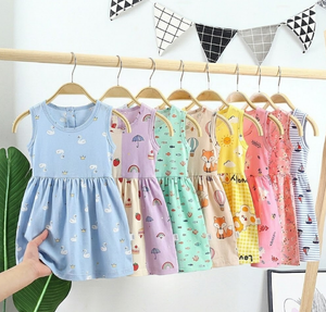 Robe d'été pour filles, prête à être expédiée en 2026, 0-14 ans, neuve, lots mixtes, modèle léger 418 CN/FUJ, liquidation d'inventaire - Product Image 4