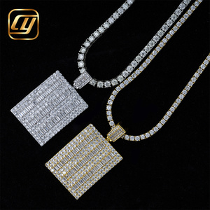 Custom Iced Out Lab Grow Diamond <b>Pendant</b> <b>Men</b> Hip Hop Jewelry 925 Sterling <b>Silver</b> <b>Pendant</b> CHOYUE Lab Diamond <b>Pendant</b> - Product Image 4