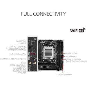 Carte mère ASUS ROG Strix B650E-I Gaming WiFi AM5 Mini-ITX DDR5 compatible Ryzen - Product Image 4