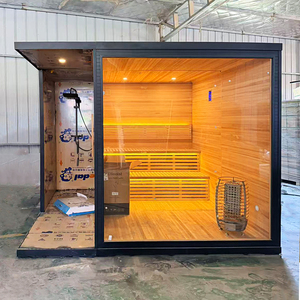 Cabane en bois traditionnelle canadienne pour salle de bain extérieure, idéale pour villa résidentielle, patio et détente, avec générateur - Product Image 2