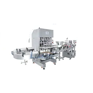 Lotion Making Machine Production Line Viscous Liquid Soap Filler Full Automatic Filling Machine with Filling,capping ,labeling