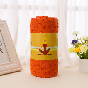 Toalla de yoga Jielaimei de 61x183 cm con diseño de flores rosas antideslizante para fitness y modelado corporal - Product Image 3