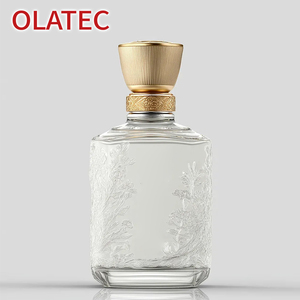 Bouteilles à liqueur en verre OLATEC, design personnalisé <span class=keywords><strong>de</strong></span> luxe, contenants pour spiritueux, whisky, vodka, <span class=keywords><strong>gin</strong></span> et boissons alcoolisées haut <span class=keywords><strong>de</strong></span> gamme - Product Image 3