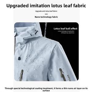 <span class=keywords><strong>Veste</strong></span> coupe-vent de <span class=keywords><strong>montagne</strong></span> pour homme, nouvelle collection printemps, coupe-vent et imperméable, design tendance, décontractée, surdimensionnée, vêtement d'extérieur - Product Image 3