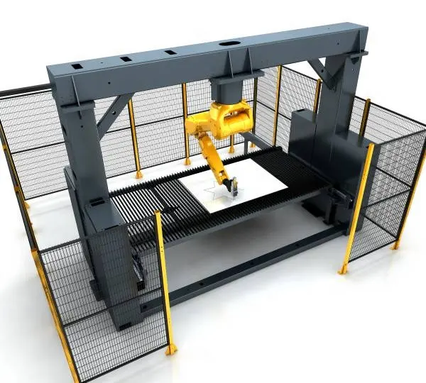 CNC h-beam thép hồ sơ máy cắt robot với Máy cắt góc