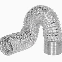 Conduit d'évacuation en aluminium pour système CVC, conduit d'air flexible pour l'extraction des fumées de la hotte de cuisine