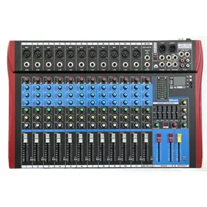 ES1202 6/8/12 Channel Professional Audio Powered Mixer Console