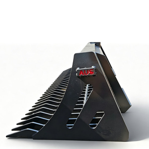 Cucharón de roca de servicio extremo S550 365B 420 de 80" 70" 6ft 7ft, cucharón de roca esquelético de alta resistencia para cargadora de dirección deslizante de 3 toneladas - Product Image 3