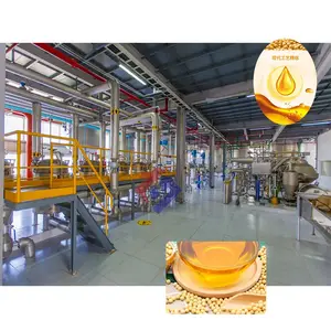 500Ton Rbd Soybean Oil Continuous Refining Machine Equipment Line For Large-scale Oil Factory