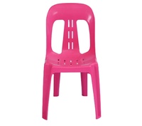 Chaise de bistrot sans bras d'extérieur blanche de l'usine empilable en plastique PP moulé par injection coloré pour restaurant café