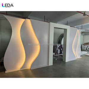 Panneau de fond LED en acrylique romantique LEDA pour la décoration de mariage, d'hôtel et de salle - Product Image 2