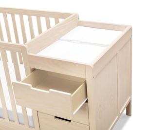 Thích hợp cho trẻ em các mặt hàng trang trí nội thất tùy chỉnh Tã em bé Giường cũi bốn trong một giường gỗ rắn - Product Image 3