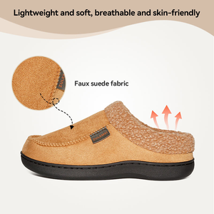 Vente directe usine OEM/ODM – Pantoufles d'intérieur pour hommes, bottes d'hiver imperméables en polaire peignée et nélon, chaudes pour l'hiver - Product Image 5