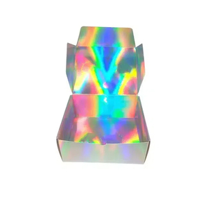 Caja de papel de holograma de embalaje de papel reciclable plegable de color brillante - Product Image 5
