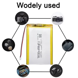 Batterie Lipo rechargeable 505077 3000mah 3.8V pour <span class=keywords><strong>console</strong></span> de jeu ANBERNIC <span class=keywords><strong>RG350</strong></span> RG350M, livres électroniques, GPS, PDA - Product Image 2