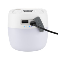 Bombilla LED Portátil para Camping con Base Magnética, Recargable, Linterna para Tienda de Campaña, Gancho para Camping, Emergencias, Senderismo, Regulable