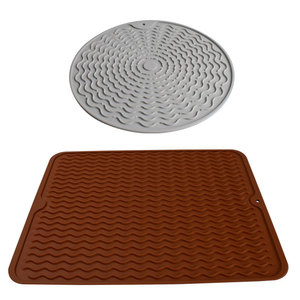 Tapis de drainage en silicone 30x40cm 16x21.5cm, tapis de vidange pour évier de cuisine, antidérapant, imperméable, pour comptoir, four, friteuse à air - Product Image 2