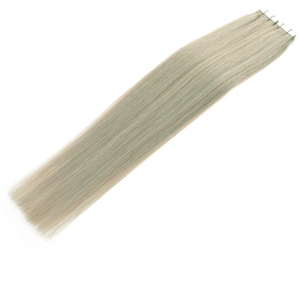 Pelucas K.S. Indetectables y Ligeras, Cabello Humano Remy 100%, Estilo Ligero y sin Esfuerzo para el Trabajo y Uso Diario, Extensiones de Cabello con Cinta Adhesiva Gris - Product Image 4