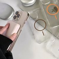 Coque de téléphone magnétique transparente HD ultra mince pour iPhone 16e 16 15 14 Plus 13 12 Pro Max Housse rigide anti-rayures antichoc pour PC