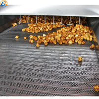 Ligne de production automatique de pop-corn au caramel américain électrique Machine industrielle de fabrication de pop-corn