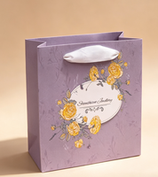 Ensemble de sacs cadeaux en papier à imprimé floral personnalisé, boîte rigide à couvercle mat de qualité supérieure, emballage pour bijoux, cosmétiques, cadeaux