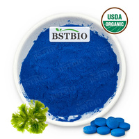 BSTBIO E3 E6 E18 E25 E40 Phycocyanine, extrait de spiruline bleue en poudre, poudre de phycocyanine biologique