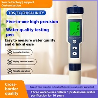 Stylo de mesure de la salinité sept-en-un personnalisable ODM/OEM testeur de qualité de l'eau multifonctionnel PH TDS mesure de la température ponctuelle