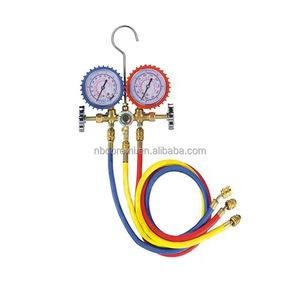 एसी एचवीएसी डिजिटल कई गुना गेज एयर कंडीशनर प्रशीतन मैनुअल पावर स्रोत पीतल की सामग्री R407c R404a a R134a वाणिज्यिक - Product Image 2