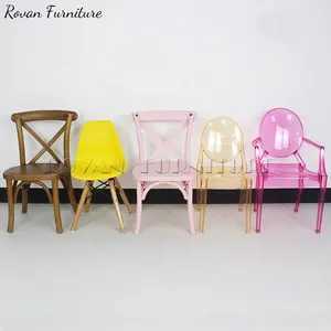 Juego de sillas de resina pp para niños, set de 10 sillas de hdpe para fiestas y eventos