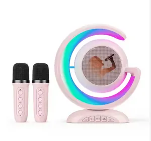 Colorful Newly Clock Led Light Portable Wireless Karaoke Speaker With Outdoor Blue Tooth Smart Speakers